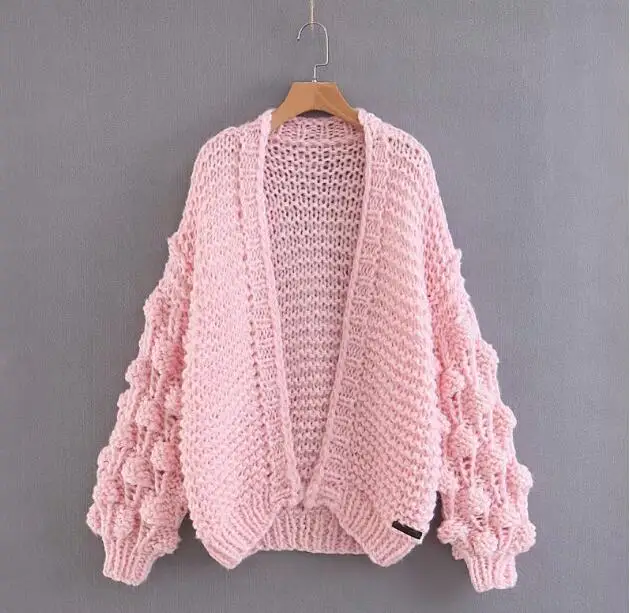 Уличный стиль v образный вырез в форме шара кардиган свитер стиле ретро Для