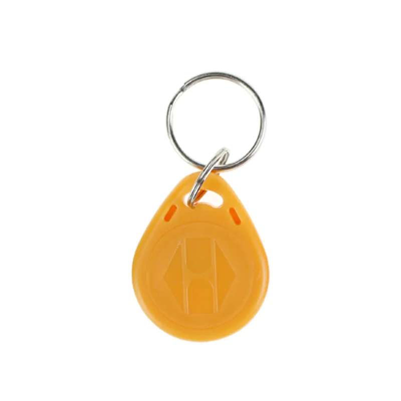 Yellow 10 шт. RFID брелков 125 кГц rfid брелоков брелки меток NFC TK4100 nfc rfid keycard для входа система контроля доступа 5 видов цветов - Цвет: Yellow