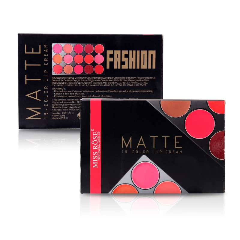 Популярная брендовая матовая губная помада MISS ROSS палитра 15 видов цветов
