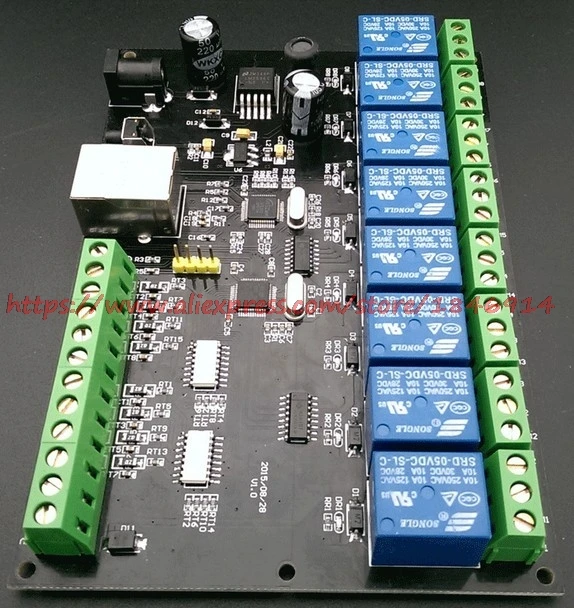 8 способ сети реле Ethernet/IP реле TCP/8 MODBUS в 8 из количества задержки ПЛК