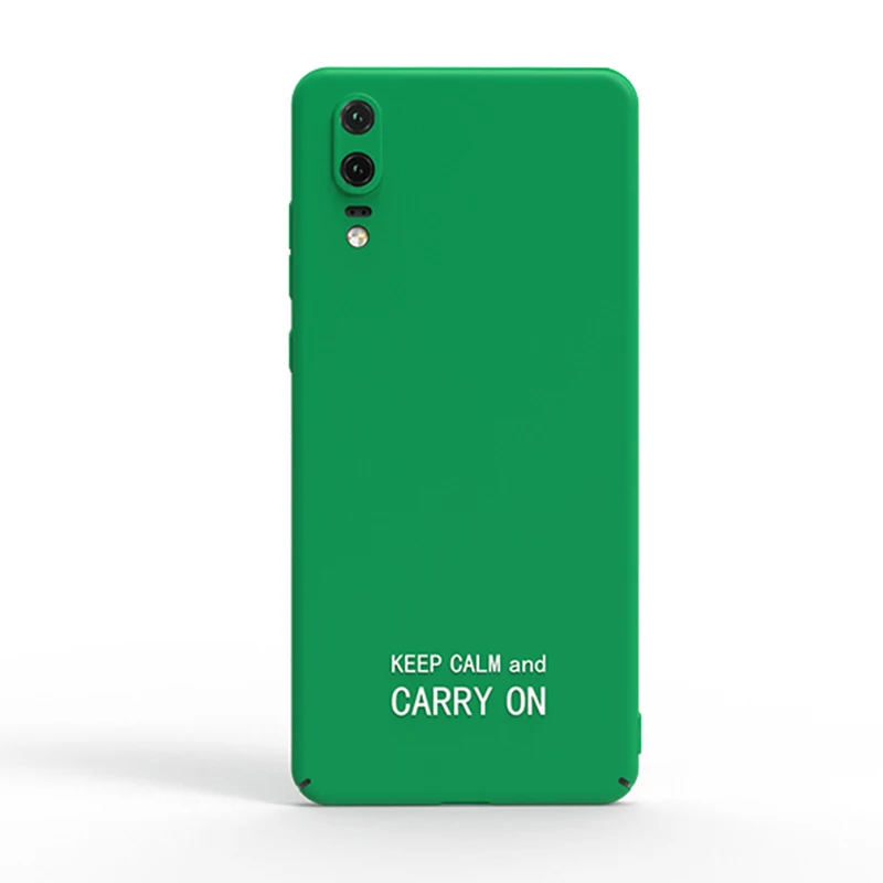 Жесткий чехол ADKO цвета зеленый для Huawei P20 Pro Ультратонкий с надписью Lite |