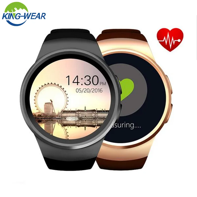 Kingwear kw18 smartwatch может вставлять bluetooth наушники с картой сердечного ритма sim TF для