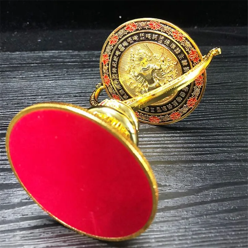 Непальское зеркало из чистой меди с эмалью изысканная резьба благоприятное