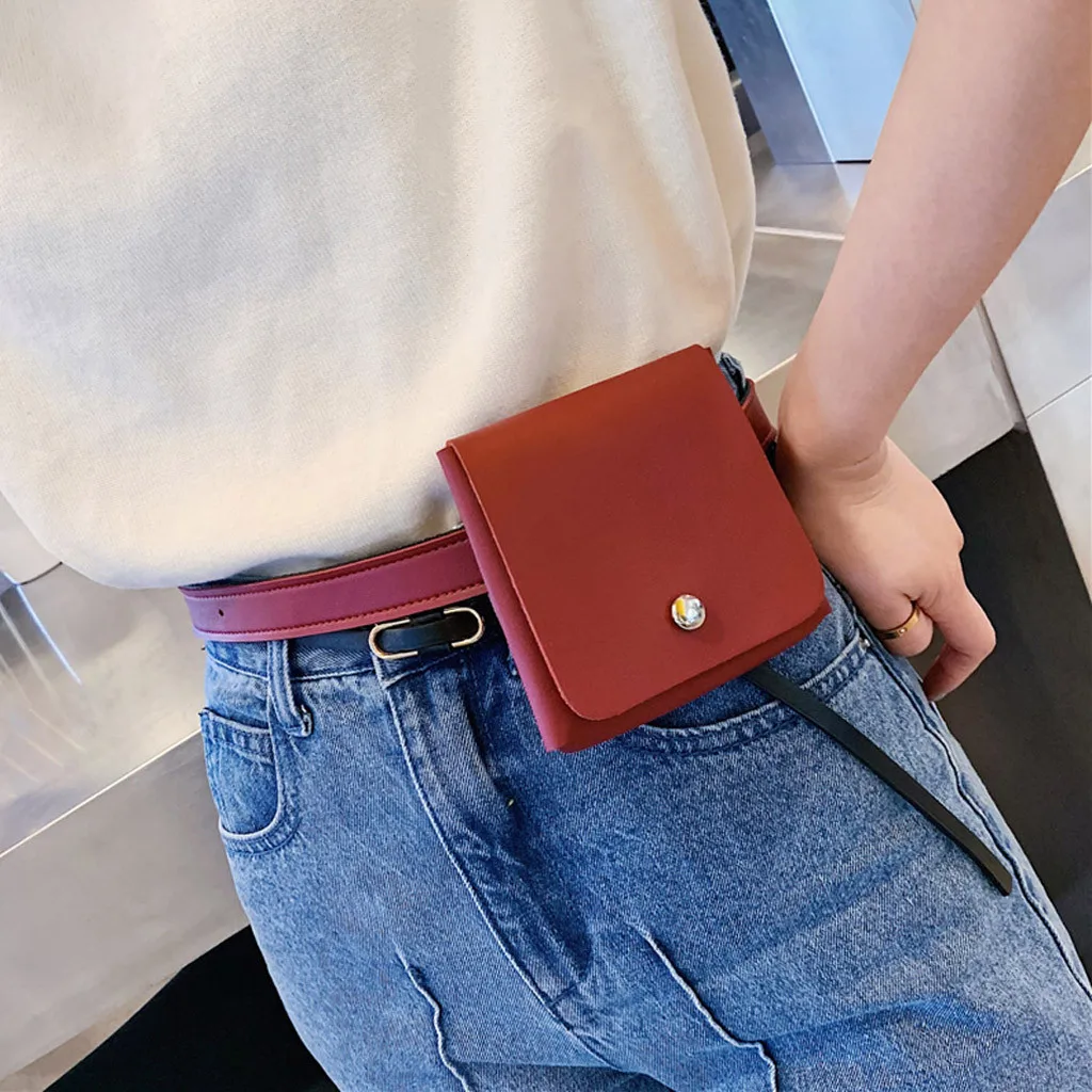 Модные сумки на застежке для женщин 2019 Повседневная Уличная одноцветная сумка