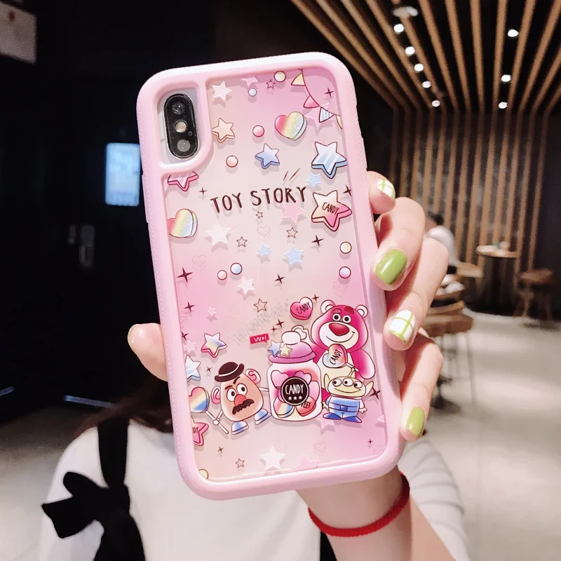 Милый мультфильм 3D тиснение для iphone 11 pro Max анти-осень чехол для iphone 7 8 Plus X XR XS MAX чехол для телефона акриловая задняя крышка