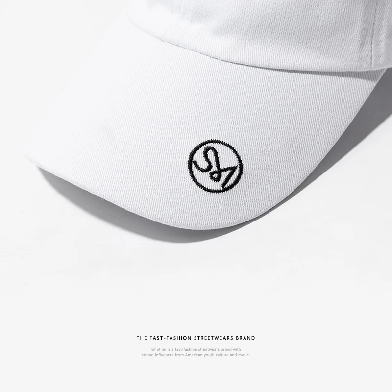INFLATION Lettering Embroidery Baseball Caps For Men Casual Letter Snapback Hat Women Cotton Summer Dance Cap Unisex 098CI2018 | Аксессуары