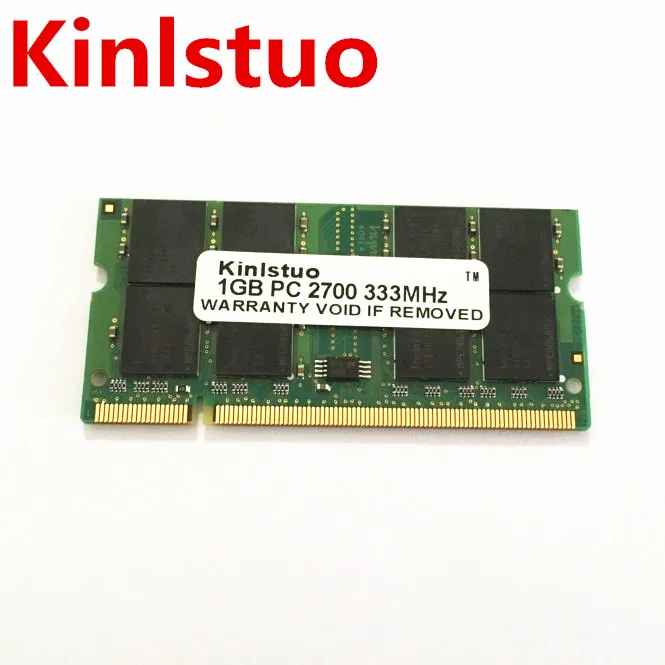 Kinlstuo ddr1 1GB 2GB PC2700 DDR333 200PIN SODIMM память для ноутбука 1G 200 pin SO DIMM RAM DDR лэптоп ноутбук