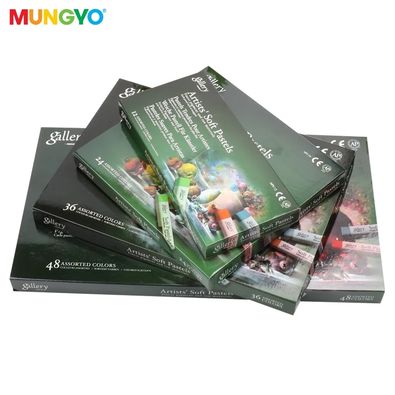 Цветной мел для творчества MUNGYO MPV галерея Мягкая пастель 72/48/36/24/12 цветов цветной