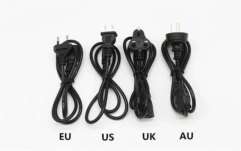 Штепсельная Вилка asmbled EU/US/AU/UK зарядное устройство 100 240 в перем. Тока 12 пост. 1 А 2 3 4