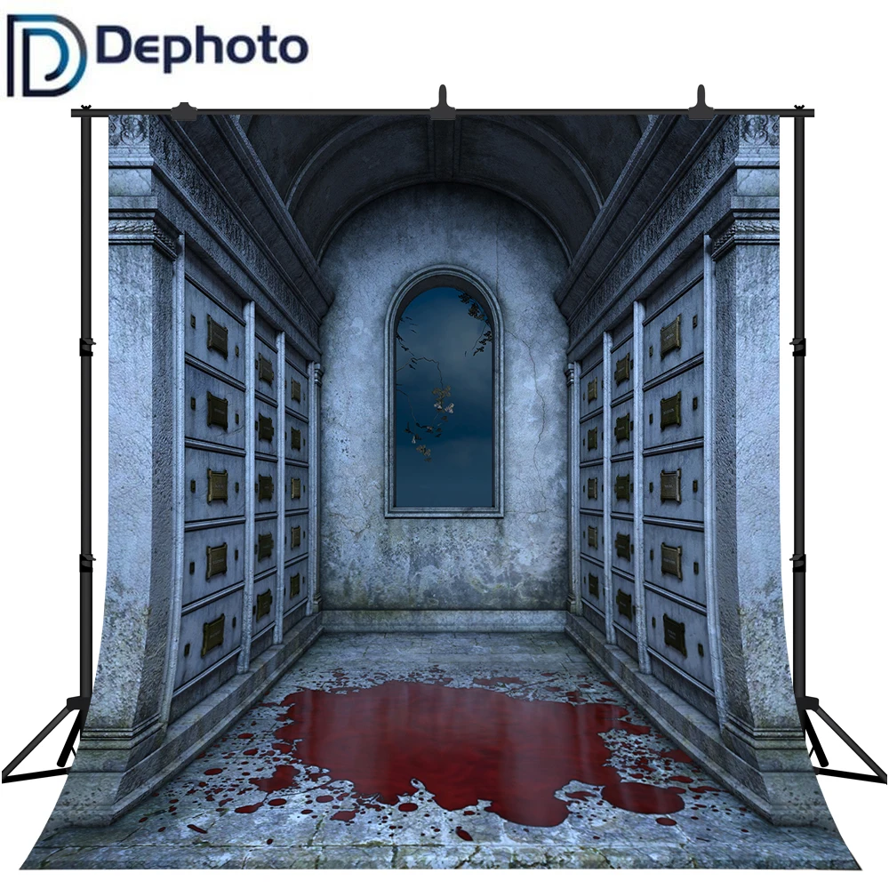 Dephoto фон для фотостудии кровяной пол Хэллоуин страшный фотосъемки Фотофон фото