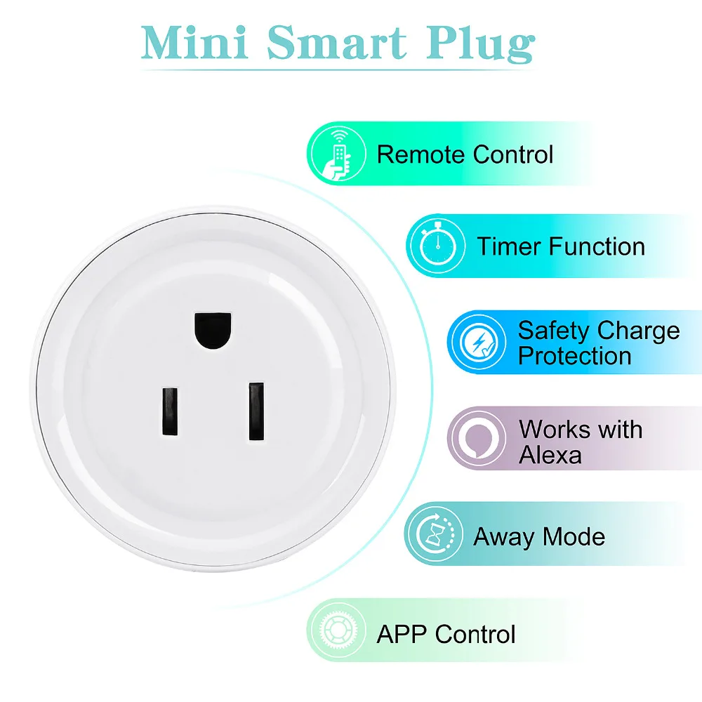 Мини Wifi Smart Plug US разъем питания переходник с дистанционным управлением функцией