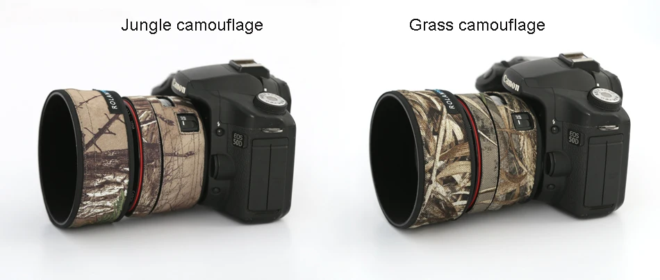 Линзы rolanpro камуфляжное пальто дождевик для Canon EF 50 мм f1.2L USM защитный рукав чехол