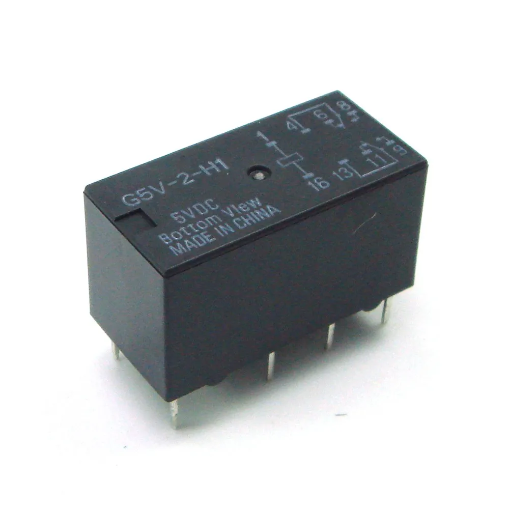 Сигнальное реле G5V-2-H1-5VDC 12VDC 24VDC 1A 8pin 5VDC два открытых и замкнутых новый