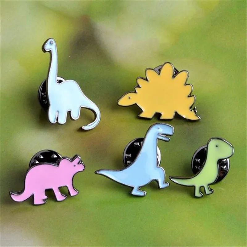 5 шт. цветной значок динозавра булавка украшения одежды аксессуары детский для