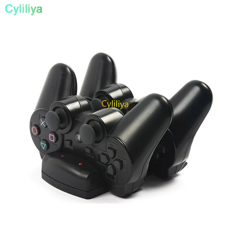 20 шт. 2 в 1 двойная зарядная док-станция зарядное устройство для Sony PS3 PS4