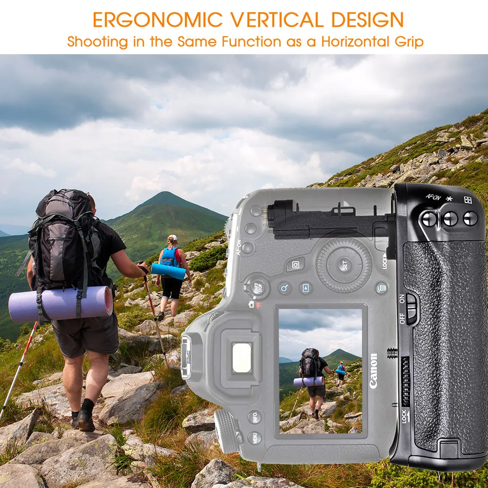 Travor Вертикальная Батарейная ручка держатель для Canon 6D DSLR камера Замена BG-E13 работать с LP-E6 батарея