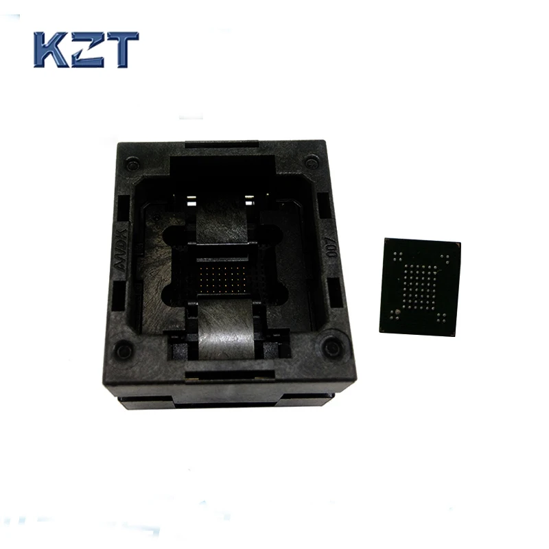 VFBGA63 BGA63 тестовая розетка для сгорания штырьковый шаг 0 8 мм IC Размер корпуса 10 5x13 5