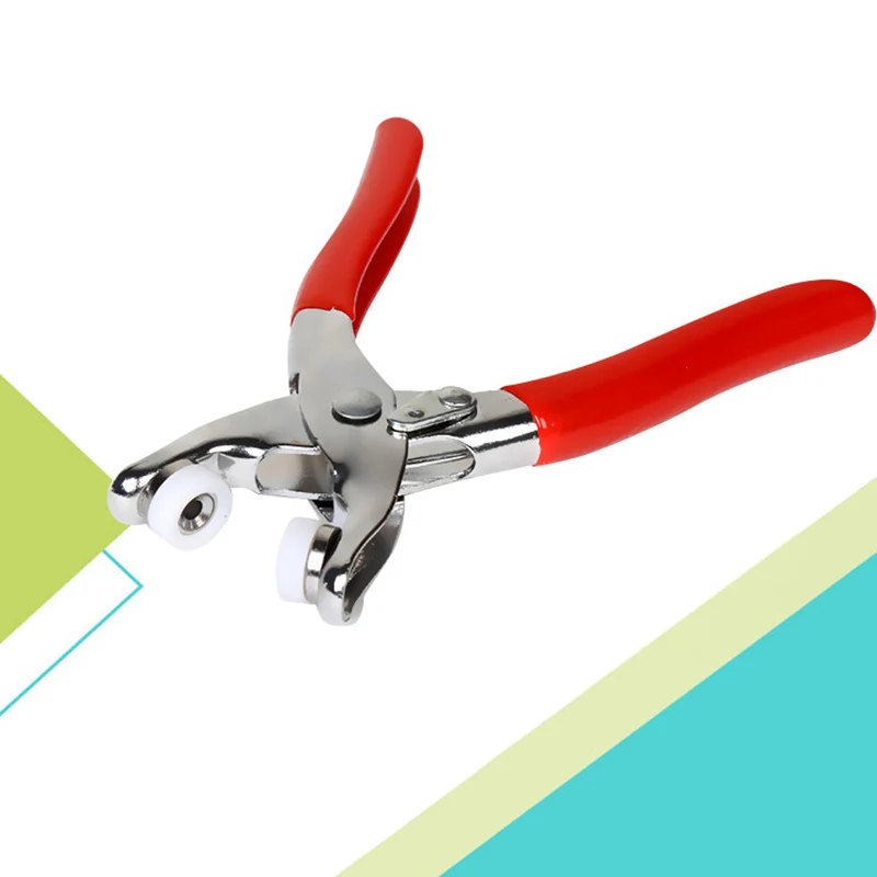 Rivet Snap Fastener Hand Tools Eyelet Cloth Shoe Bag Pliers For 9.5mm Button Clothes Craft Buttons Press Fixing Tool | Дом и сад