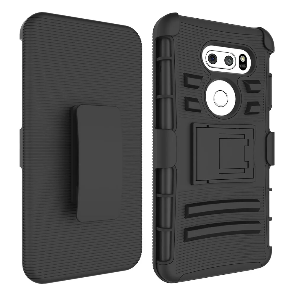 Чехол-кобура с зажимом для ремня противоударный защитный чехол Kickstand Combo Shell Holder LG