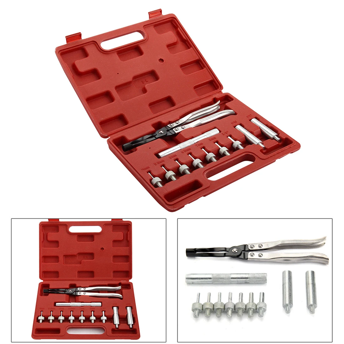 

Cheapest Valve Stem Seal Removal / Installer Kit Set Tool Remover Pliers / Seal Adapters