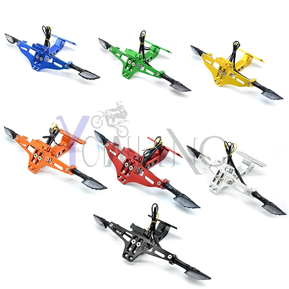 Кронштейн для номерного знака Ducati CNC складной со светодиодной подсветильник кой