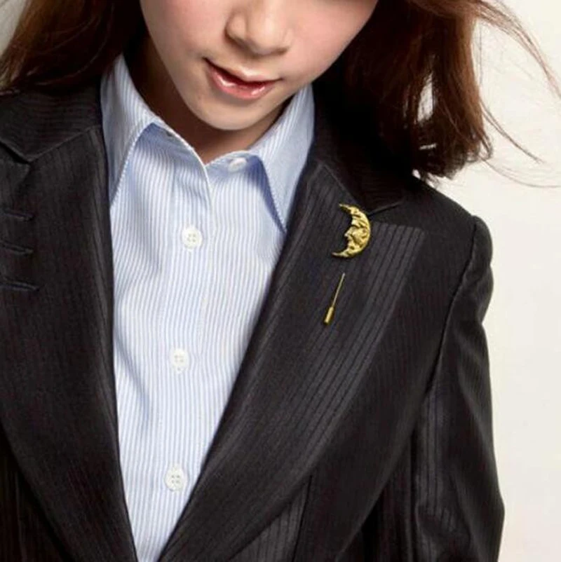 Unisex Men Sun Moon Brooch Pins Collar Suit Stick Breastpin Lapel Pin Accessories For Gift | Украшения и аксессуары