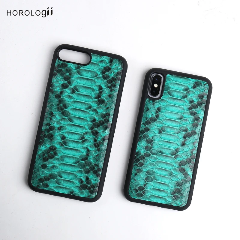 Horologii новый дизайн змеиная кожа для iphone 10 7 11 Pro Max роскошный мобильный телефон