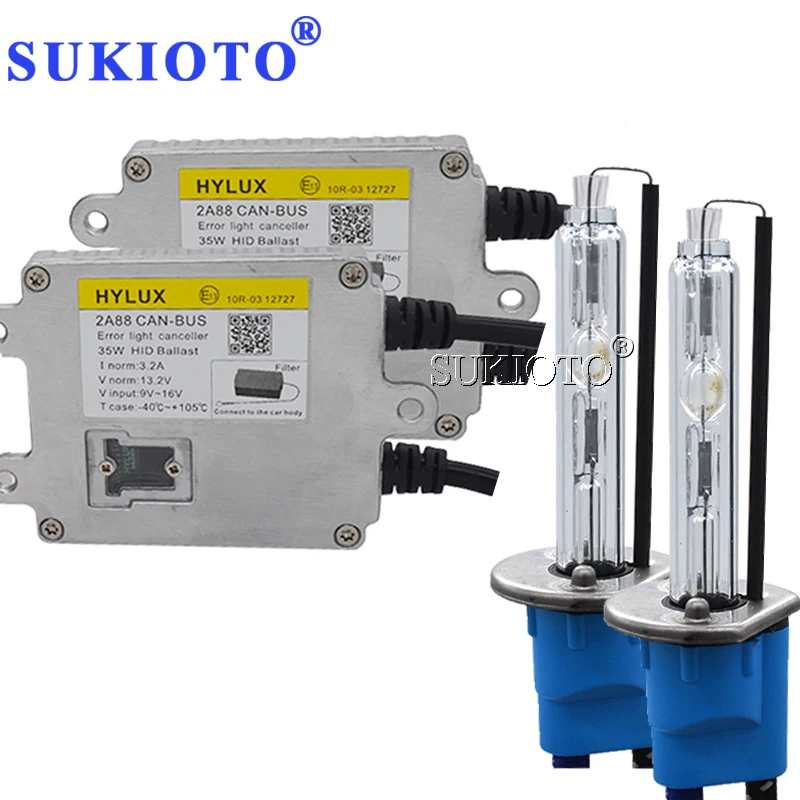 Комплект ксеноновых фар SUKIOTO Canbus Xenon H4 bixenon HID комплект D2H H7 H11 H8 HB3 ксеноновые лампы