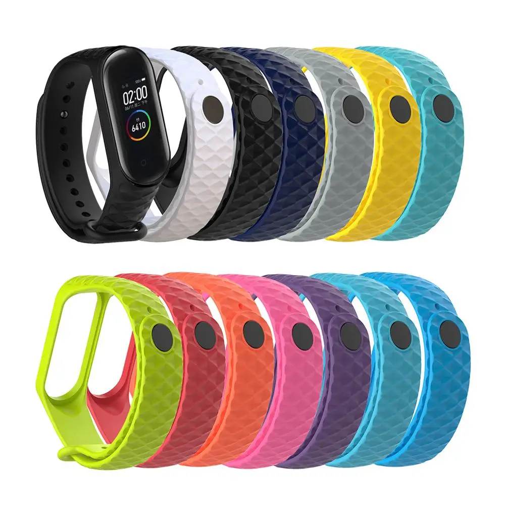Ремешок для Mi Band 4 мягкий силиконовый браслет Xiaomi аксессуары сменный ремешок |