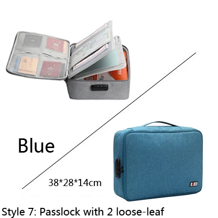 Style 7 Green BUBM органайзер для документов хранение билетов на встречи один или двойной или 3 слоя, медальон или нет 10 стилей 3 цвета - Цвет: Style 7 Green