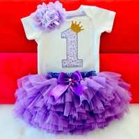 summer toddler girl first 1st first baby girl dress for newborn birthday party tutu cake outfits infant baptism event clothes