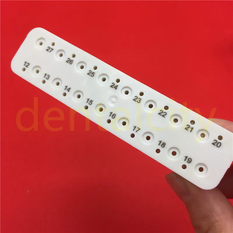 Стоматологическая автоклавная дезинфекционная коробка/чехол для Endodontic Reamers с линейкой белый
