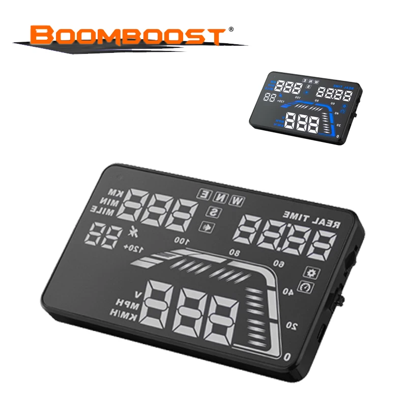 

Multi Color Speedometers Overspeed Warning Dashboard Universal NEW Q7 5.5" Windshield Projector car HUD display car HUD GPS
