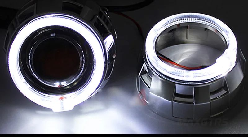 2x3,0 Pro светодиодный налобный фонарь для автомобиля Bi-xenon Hid проектор Объектив CCFL светодиодный ангельские глазки Halo DRL налобный фонарь автомобильные аксессуары для модернизации