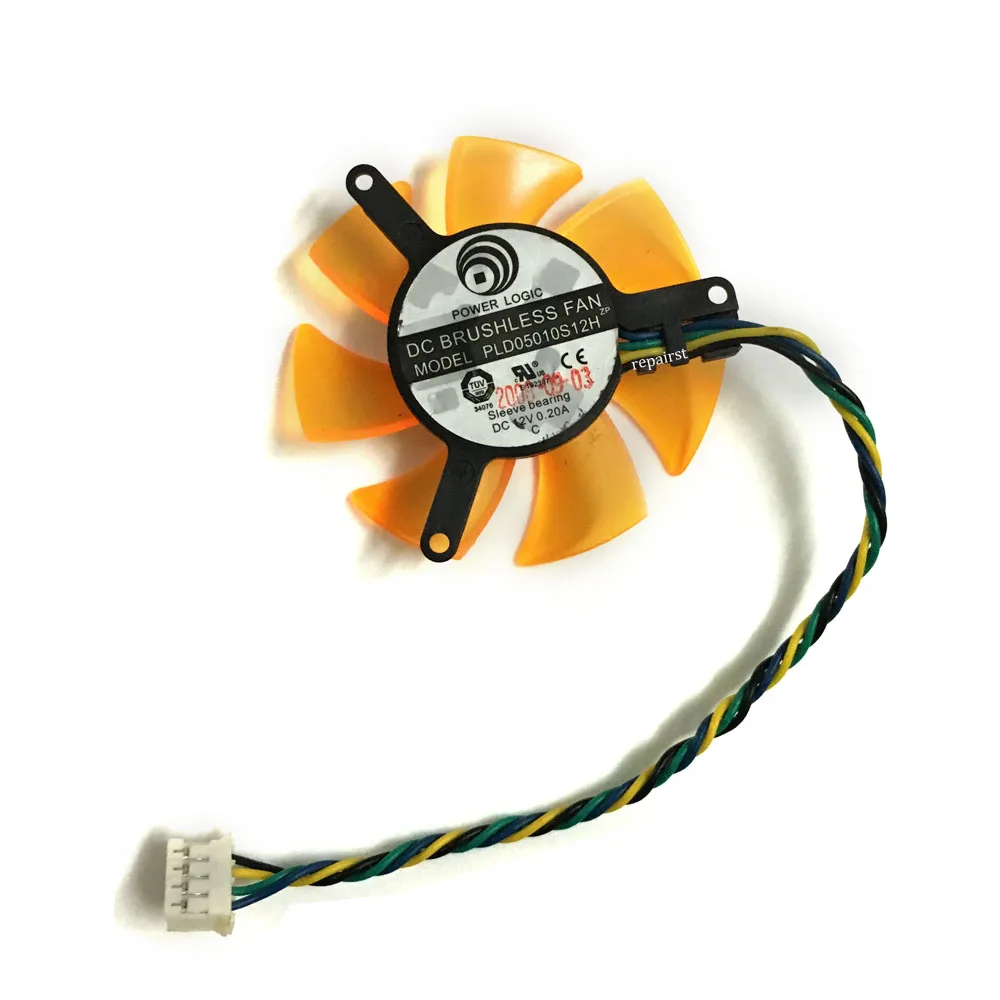 Вентилятор Охлаждения видеокарты FD5010U12S pld05010s12h 47 мм 39 4Pin DC 12 В 0.22A VGA для Radeon ZOTAC 9400GT
