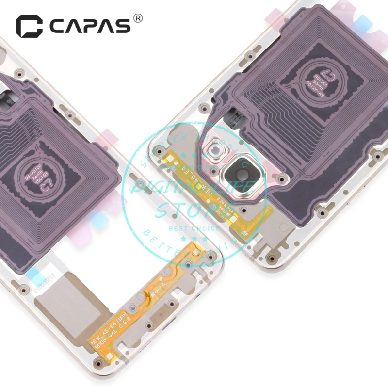 Рамка средней лицевой панели для Samsung Galaxy A5 2016 A510 двойная металлическая средняя