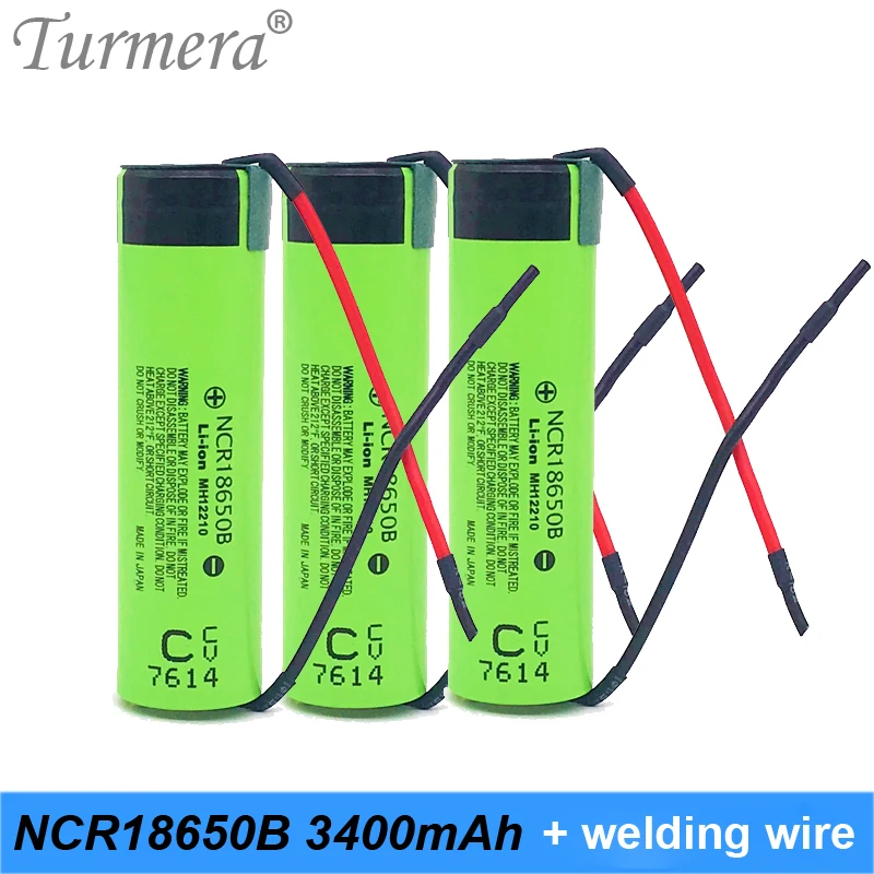 Фото original battery 18650 3400mah ncr18650b 3.7v for power bank and screwdriver + welding wire Turmera Электроника original battery 18650 3400mah ncr18650b 3.7v for power bank and screwdriver + welding wire Turmera Электроника