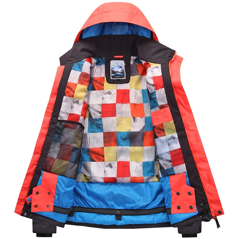 Мужская лыжная куртка Gsou дышащая и водонепроницаемая ветрозащитная для катания