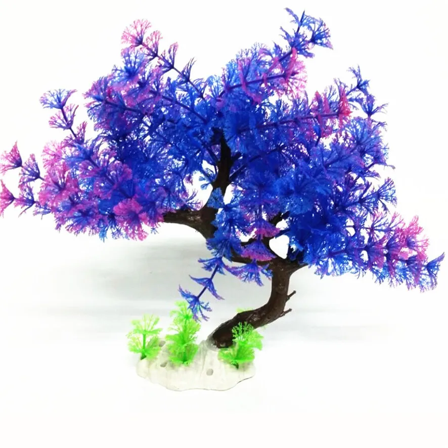 Прямая поставка милый 2017 Аквариум Декоративный пейзаж пластиковый аквариум для