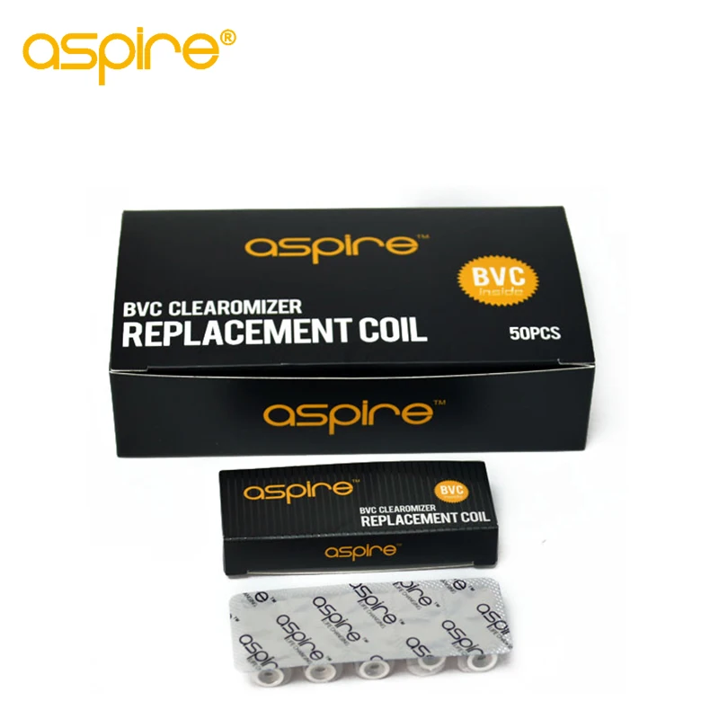 10 шт. спирали Aspire bvc 1,6/1,8/Ом Vape катушка головка для электронной сигареты CE5 ET ET-S Vivi Nova испаритель электронная сигарета катушка