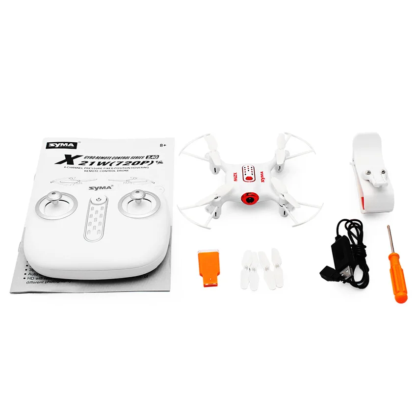 Мини Дрон X21/X21W с камерой Wi Fi FPV 720 P HD 2 4 ГГц канала 6 осевой Радиоуправляемый