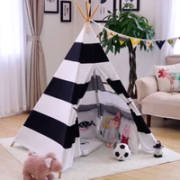 yard blackwhite indian tent for kids children playhouse baby tent toys balls tent indoor folding tent bed for kids room gifts