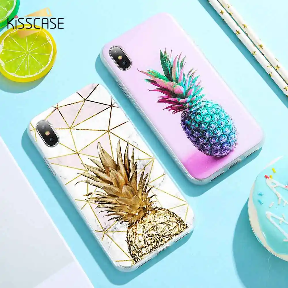 KISSCASE мрамор Фрукты Ананас чехол для samsung Galaxy A5 A7 A3 J3 J5 J7 2016 2017 Мягкий ТПУ S8 S9 S7 Note 8 9 |