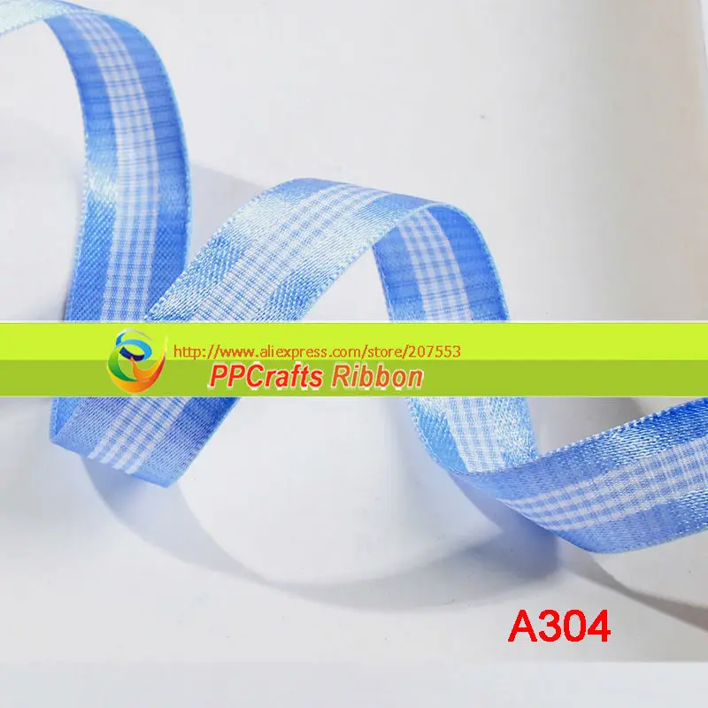 

3/8"10mm High Quality Gingham Ribbon Baby Flower Diy Material100yds/roll Free Shipping17 Styles