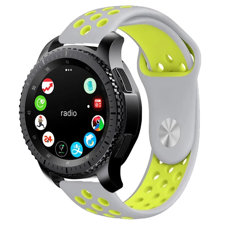 LEMFO силиконовый двойной цветной ремешок для huawei watch gt ремешок для часов сменный фитнес-браслет Модный Для huawei Watch gt