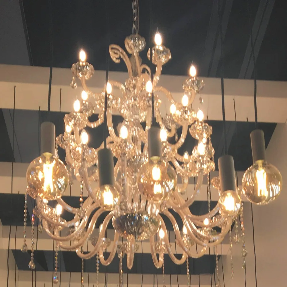 Светодиодная лампа канделябр с нитью накаливания 6 Вт E27 110 В 220 2700 к| |