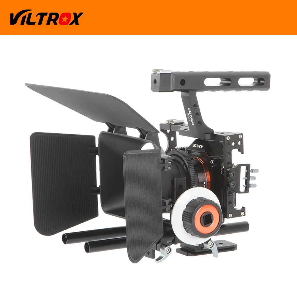 Комплект стабилизатора видеокамеры Viltrox DSLR 15 мм стержень клетка для камеры ручка