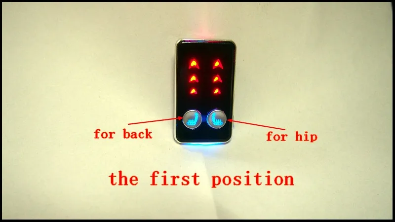 Самостоятельно контролировать заднюю часть и бедра с 3 позициями никелированный