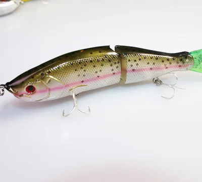 Жесткая приманка рыболовная пластиковая 3 секции Muskie Terminator (WT 145) приманка|fishing