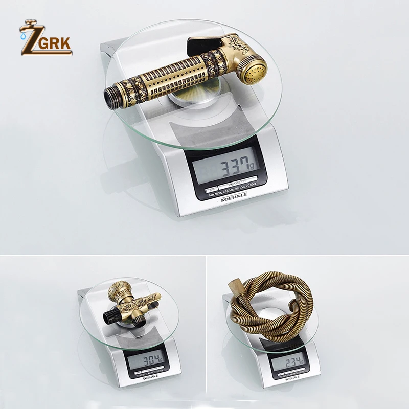 ZGRK Ванная комната Душ попка биде скребок латунь кран системы стиральная кран хвост анальный сопла настенный ручной гигиенический
